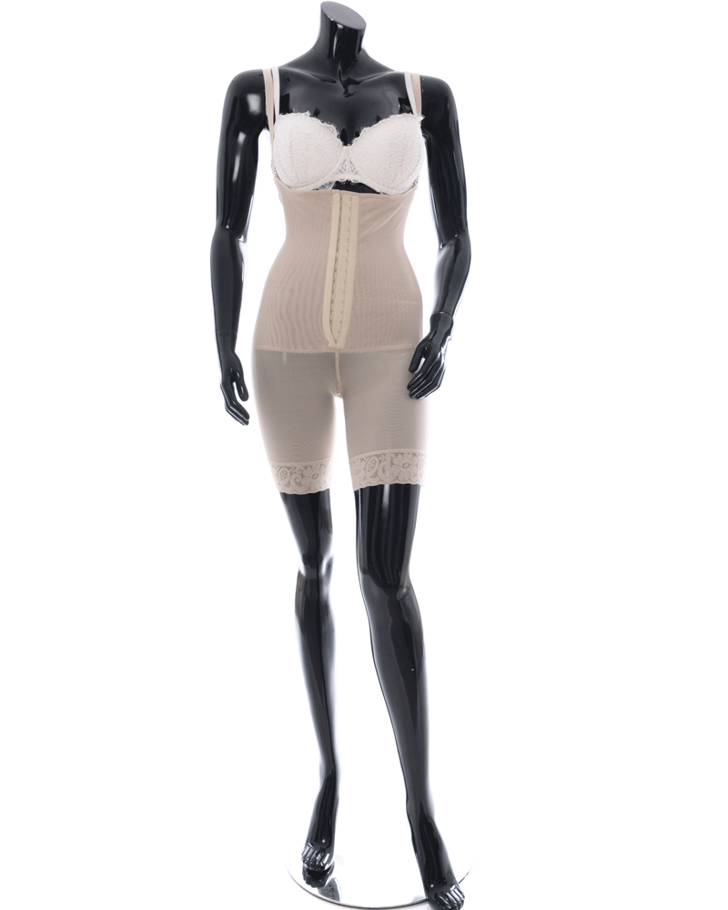 مشد Model No. 1602 Body shaper Strapless Half Leg