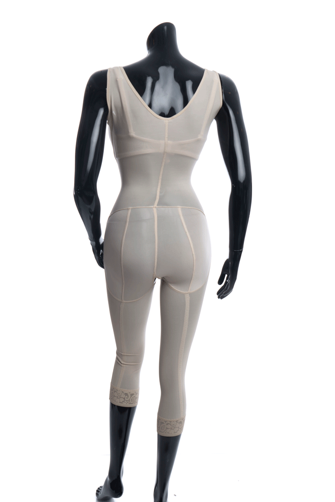 مشد Model No. 1658 Body shaper with bra 3\4 leg and Lycra buttocks